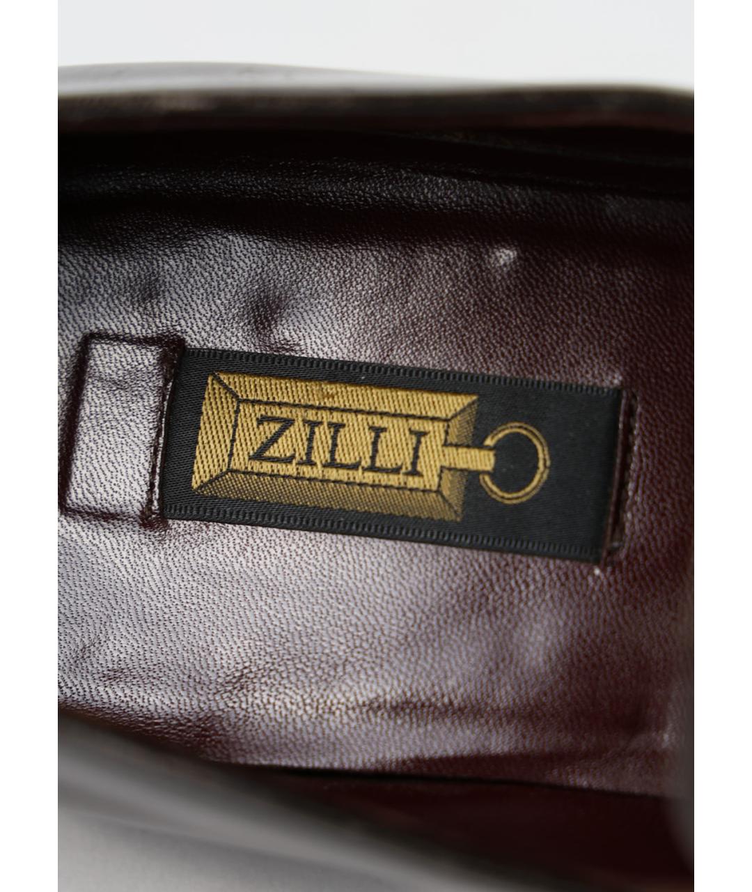 ZILLI Коричневые кожаные туфли, фото 5