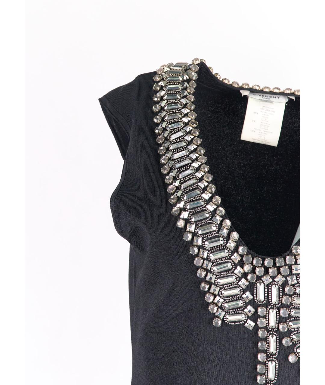 GIVENCHY Черное вискозное коктейльное платье, фото 2
