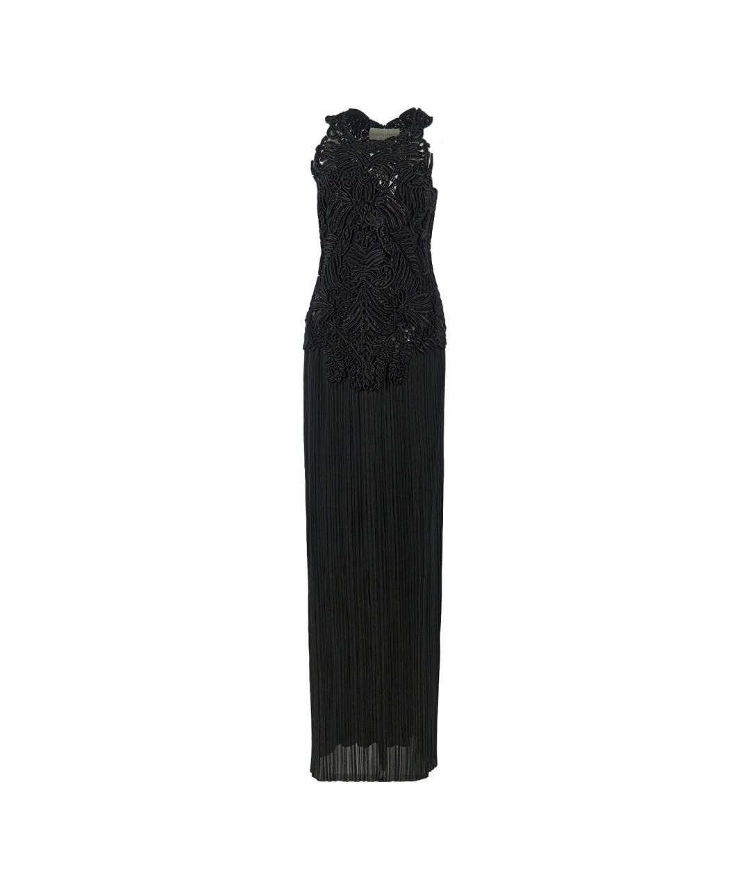 ALBERTA FERRETTI Черное вискозное вечернее платье, фото 1