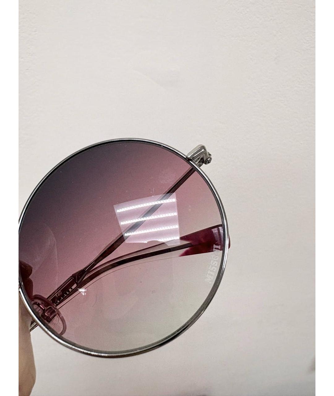 MISSONI Розовые металлические солнцезащитные очки, фото 6