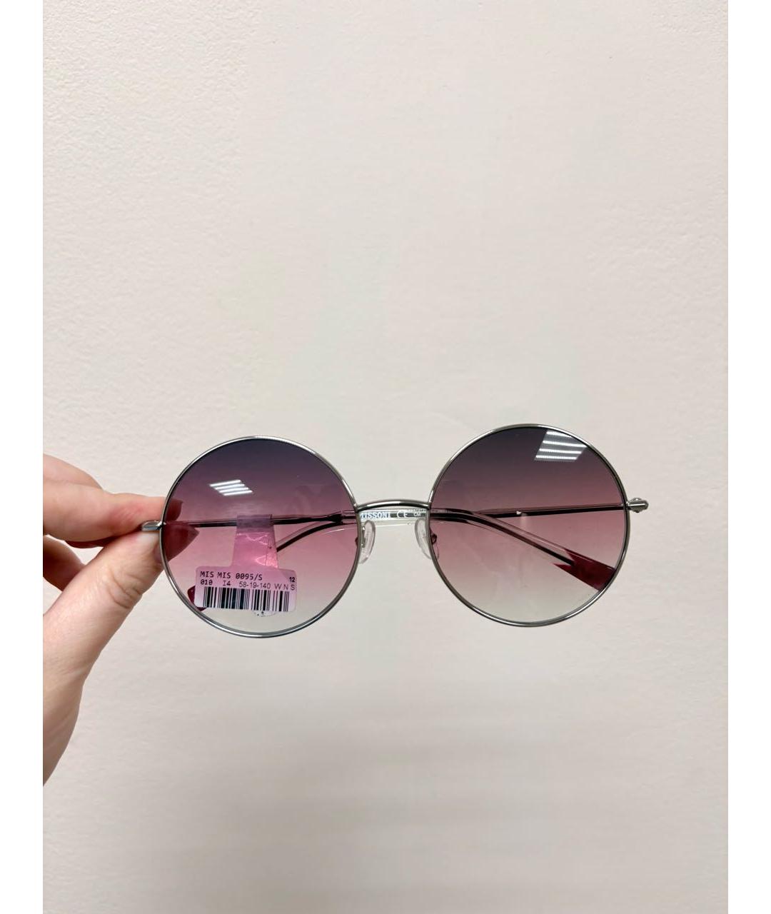 MISSONI Розовые металлические солнцезащитные очки, фото 4