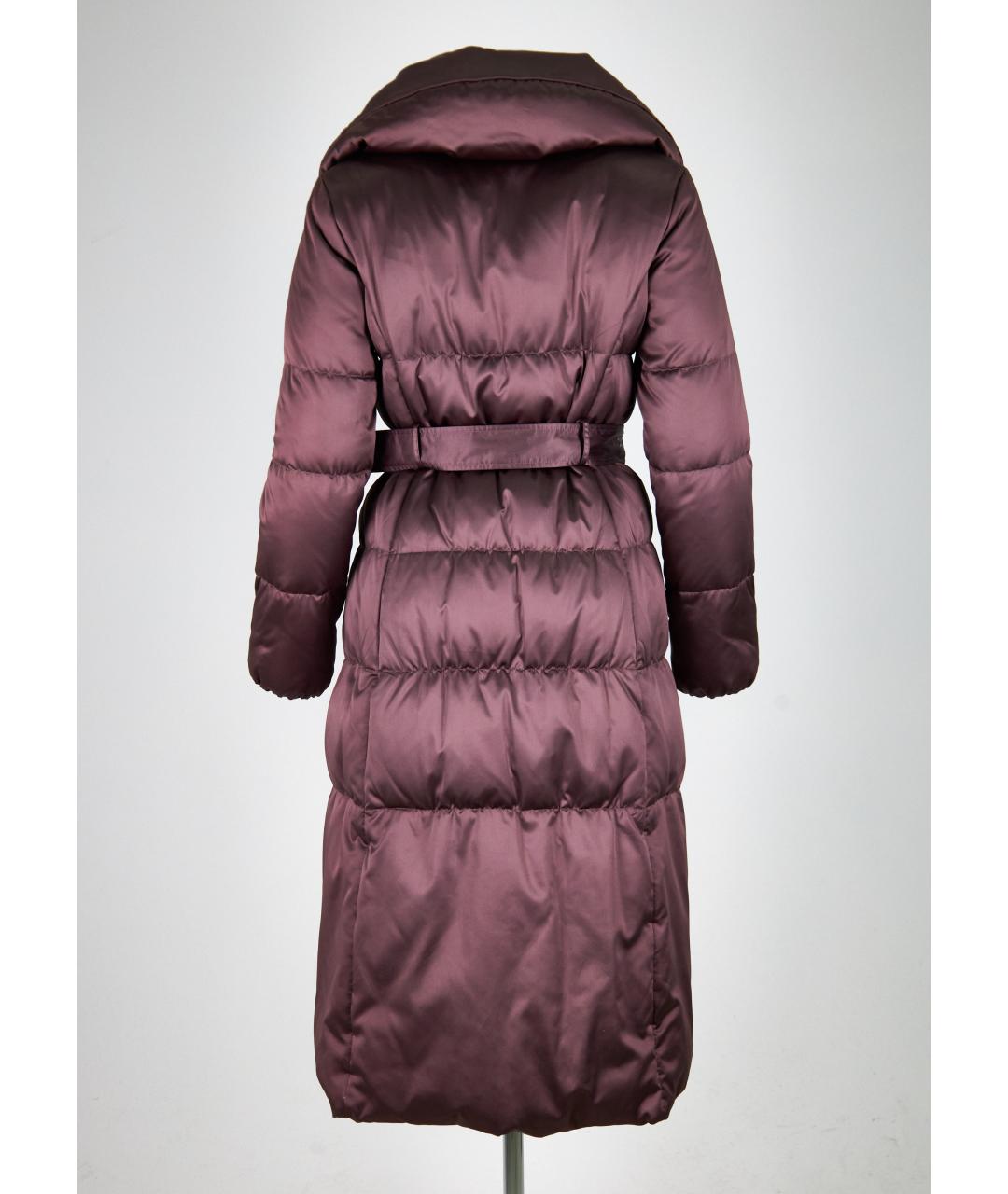 BURBERRY Бордовый полиамидовый пуховик, фото 5