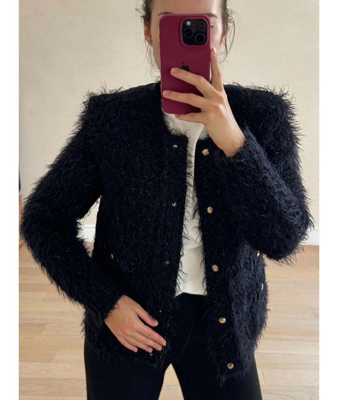 MONCLER Черная полиэстеровая куртка, фото 6