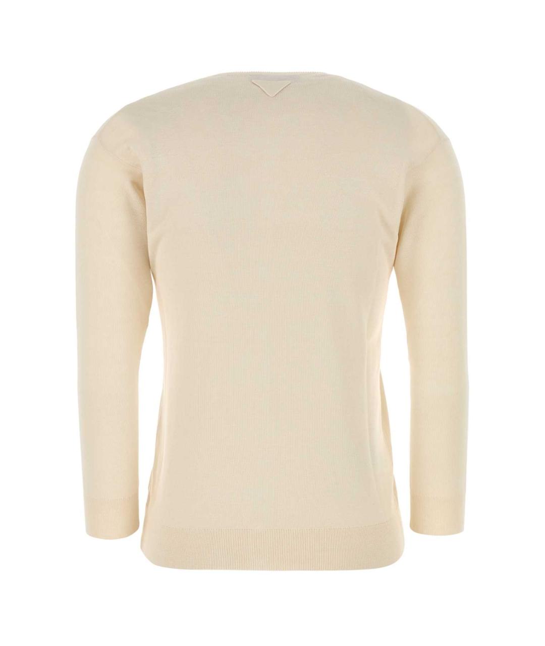 PRADA Бежевый шерстяной кардиган, фото 2