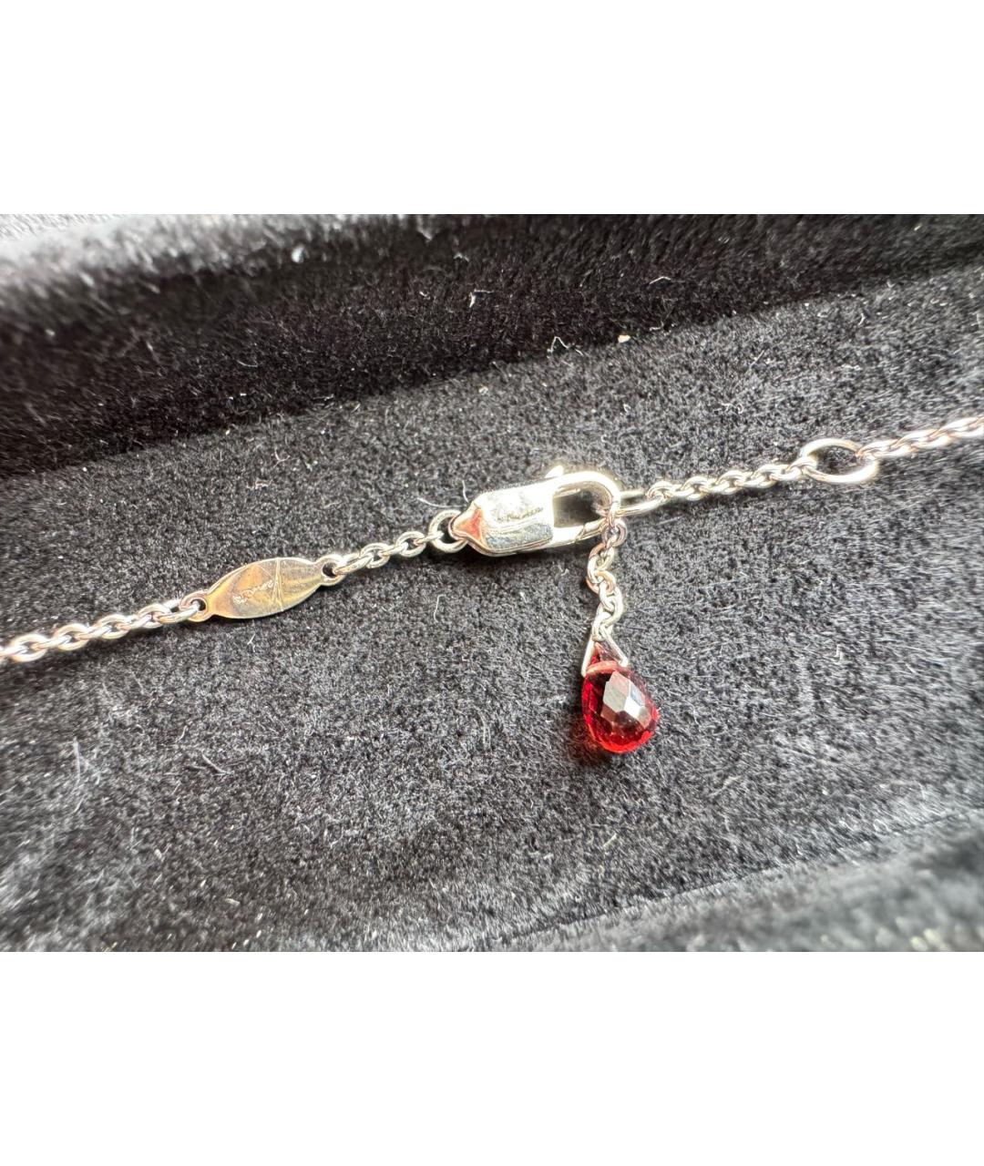 YANA JEWELLERY Бордовое колье из белого золота, фото 4