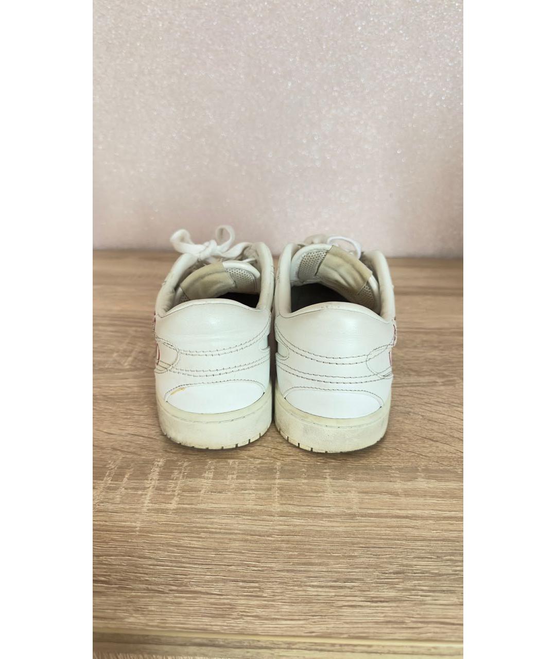 RED VALENTINO Белые кожаные кеды, фото 5