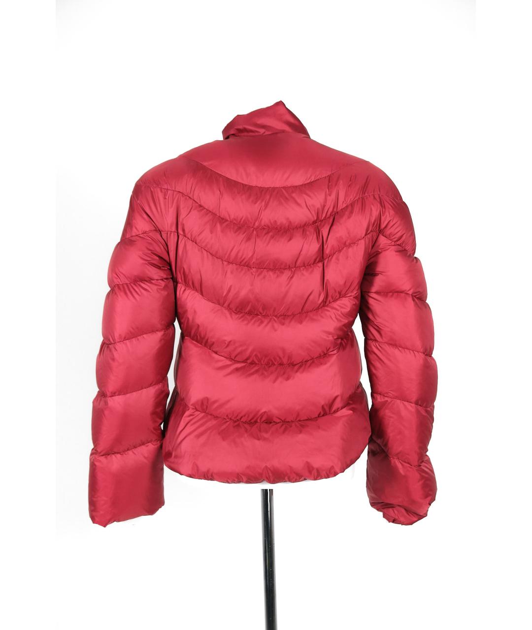 ERMANNO SCERVINO Бордовый полиэстеровый пуховик, фото 4