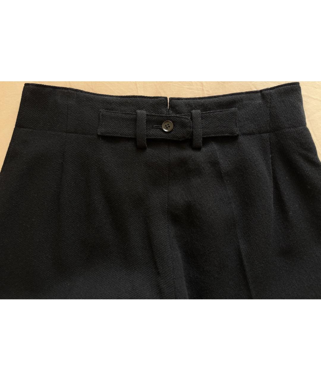 YOHJI YAMAMOTO Черные шерстяные бриджи, фото 4