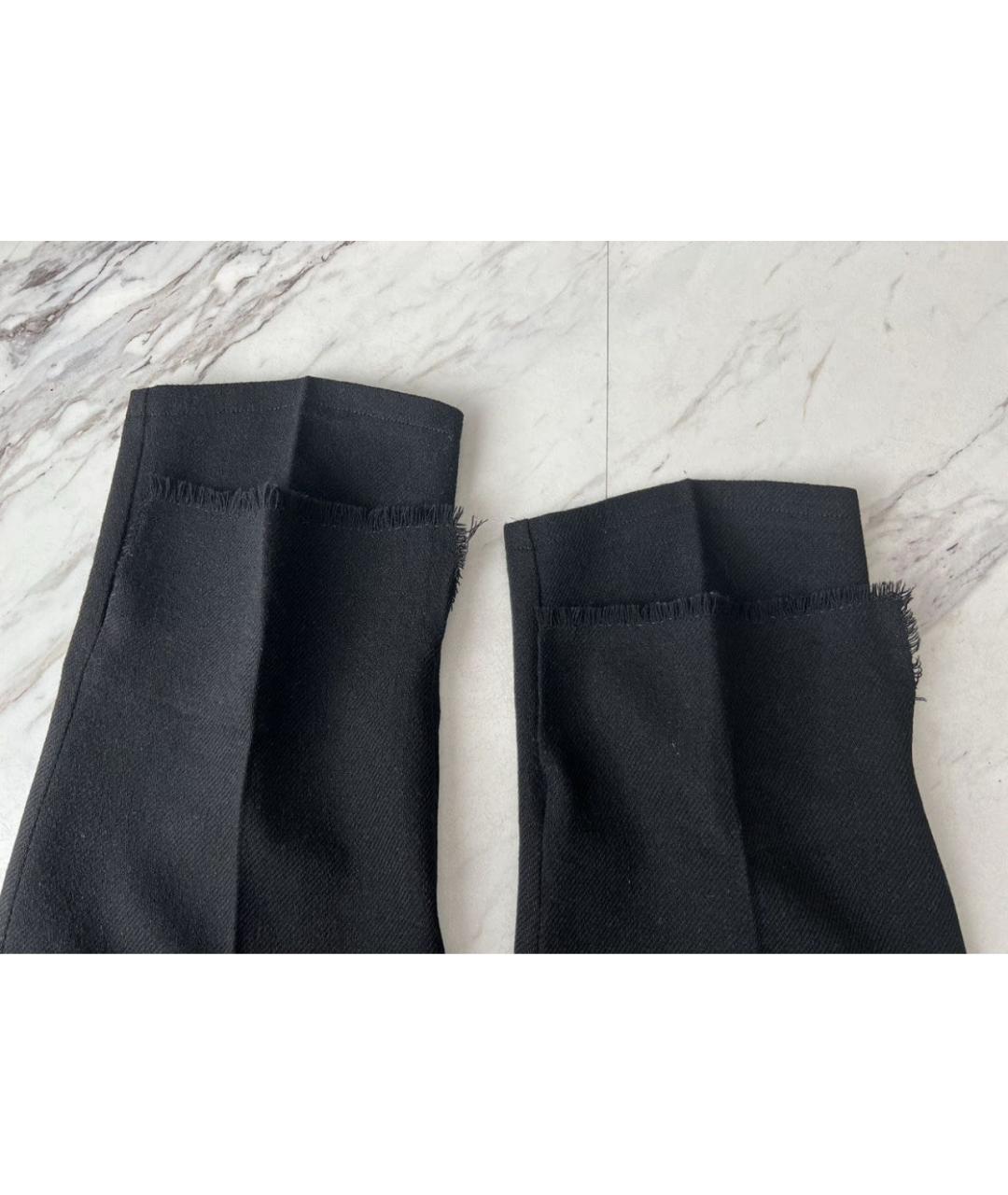 YOHJI YAMAMOTO Черные шерстяные бриджи, фото 7