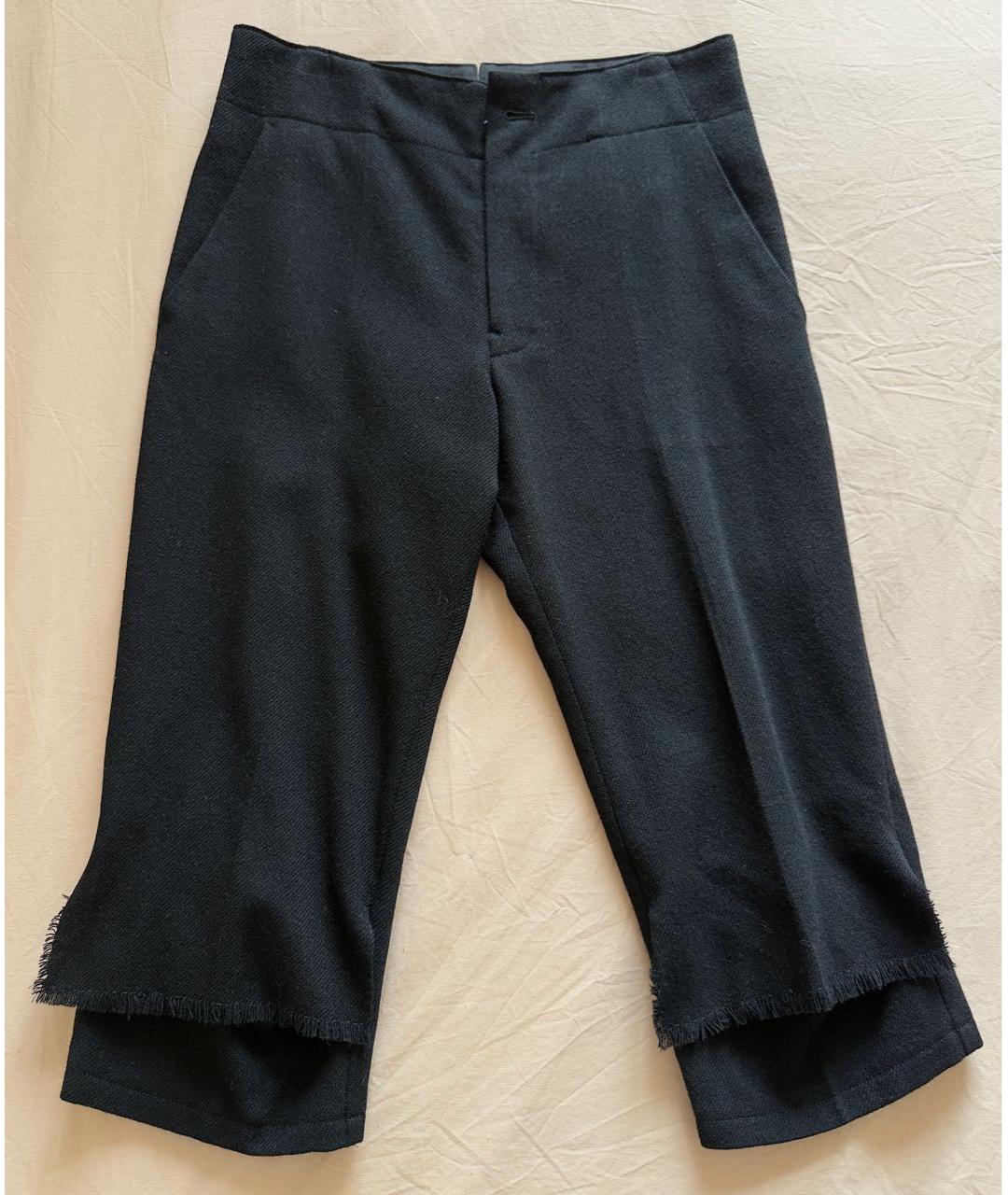 YOHJI YAMAMOTO Черные шерстяные бриджи, фото 8
