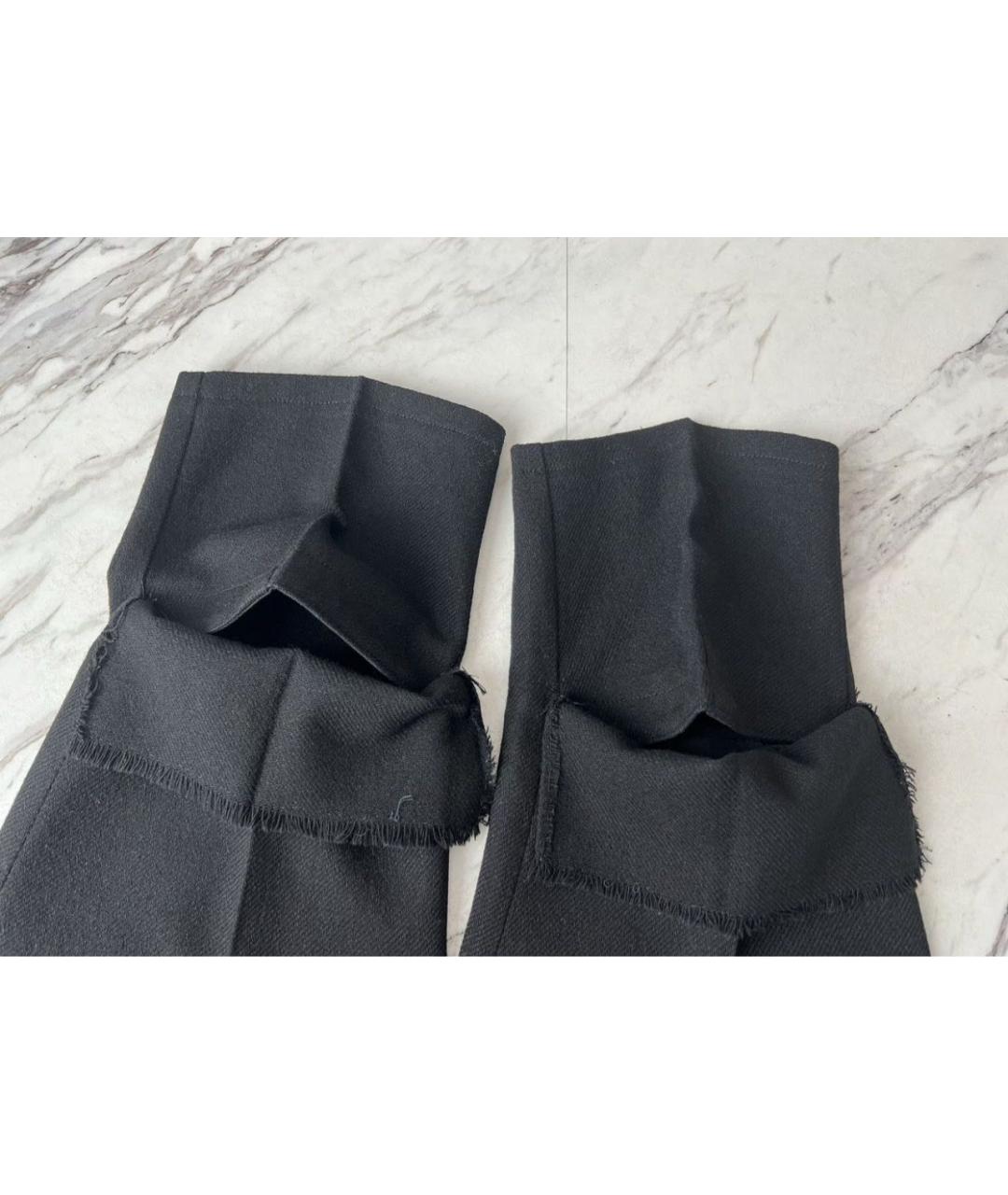 YOHJI YAMAMOTO Черные шерстяные бриджи, фото 6