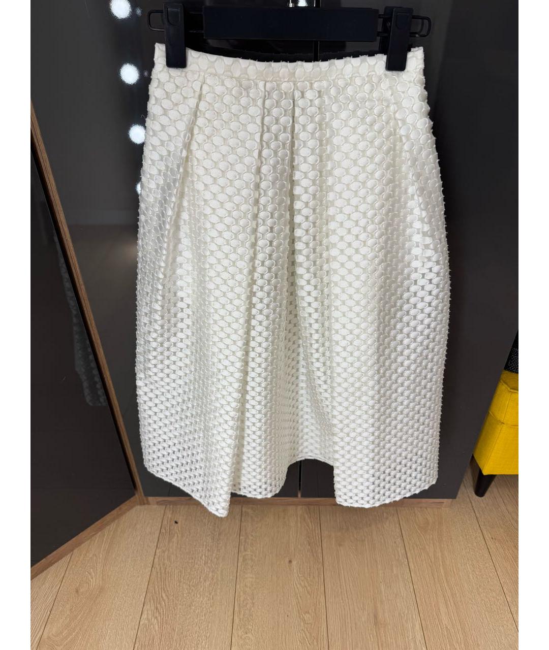 BURBERRY Белая юбка миди, фото 8