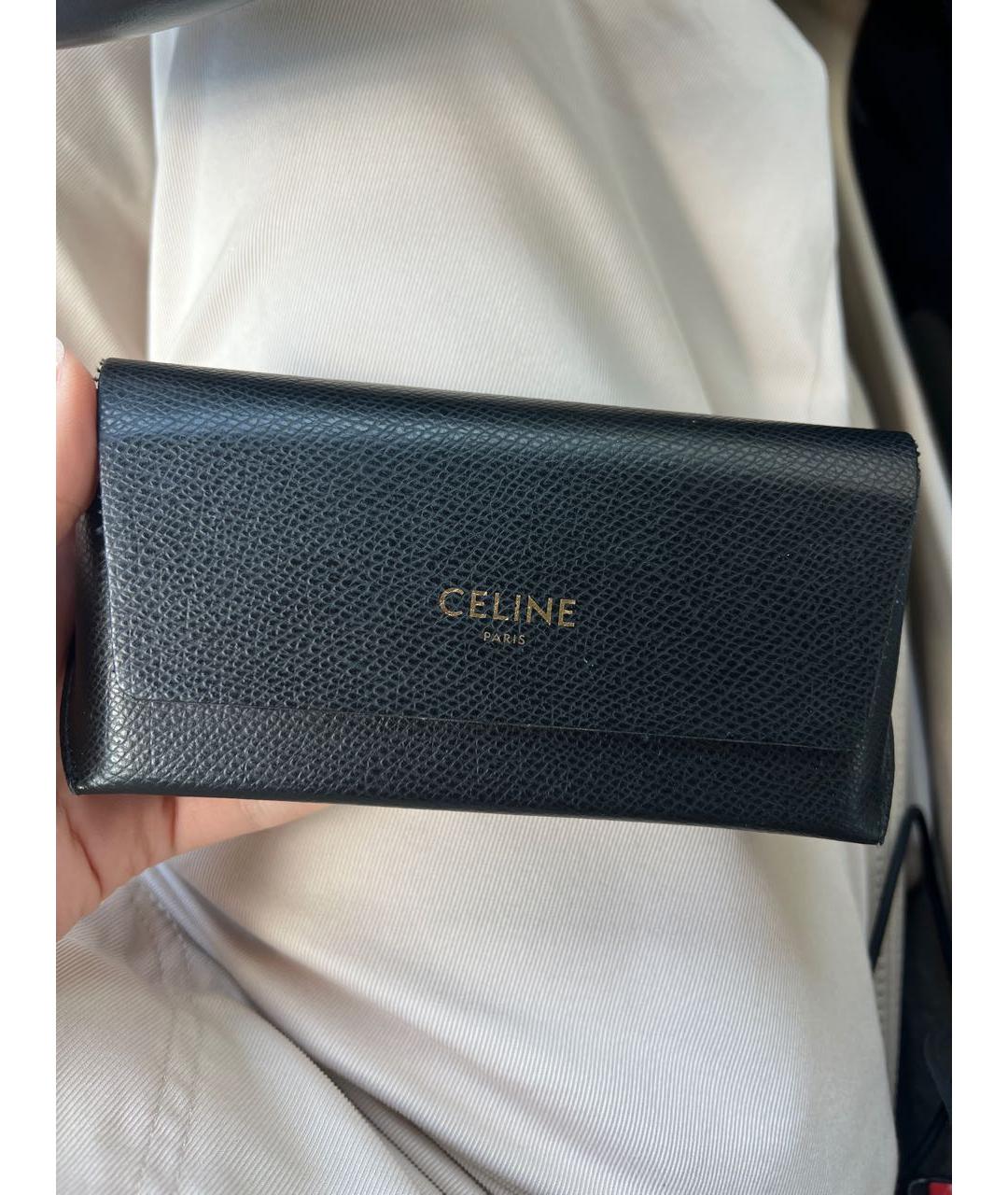 CELINE Черные пластиковые солнцезащитные очки, фото 4
