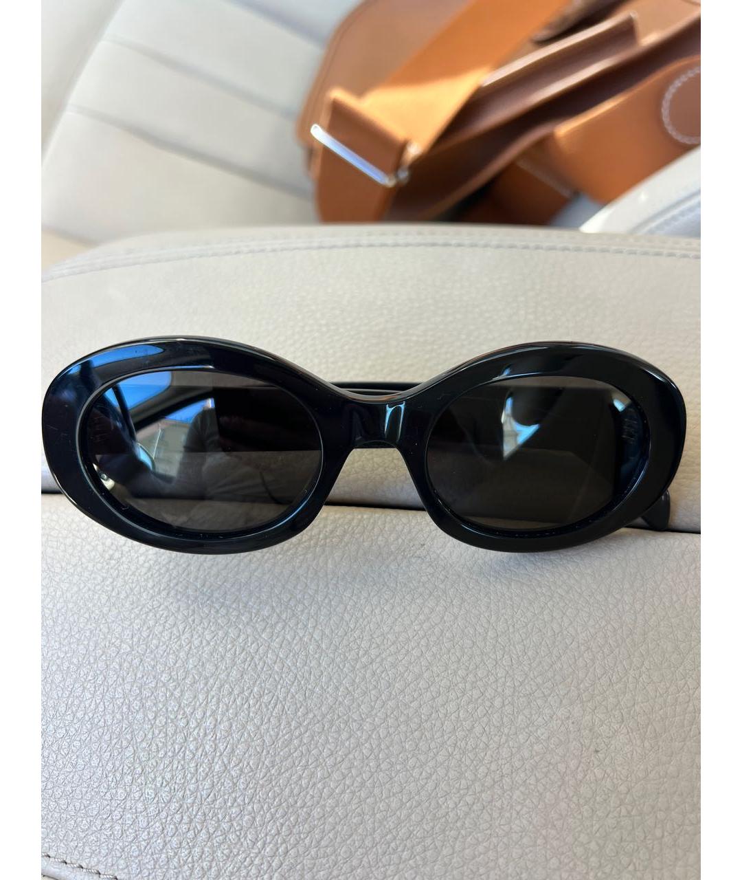 CELINE Черные пластиковые солнцезащитные очки, фото 9