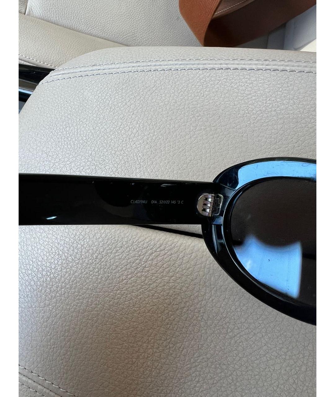 CELINE Черные пластиковые солнцезащитные очки, фото 6