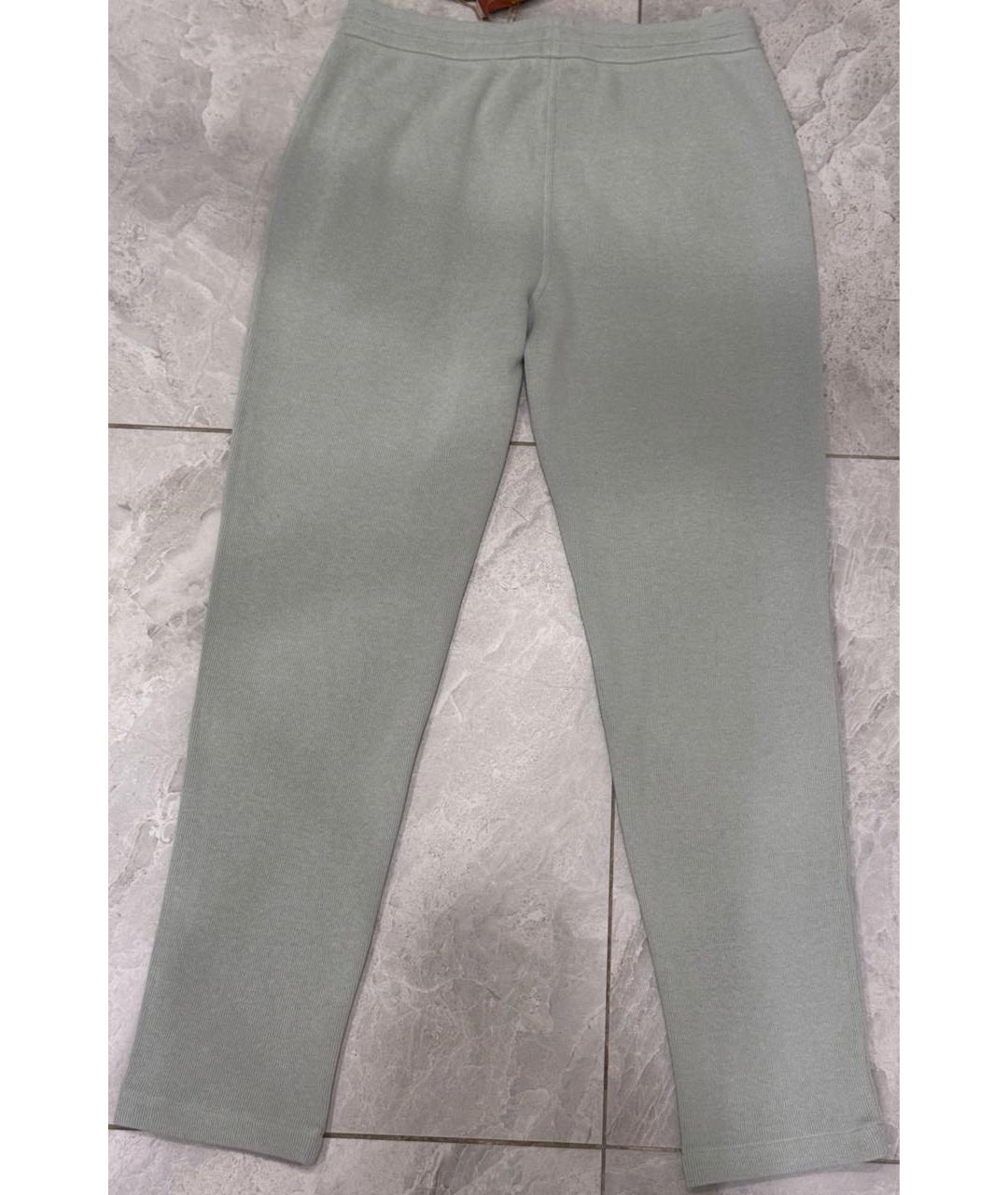 LORO PIANA Серые хлопковые повседневные брюки, фото 2
