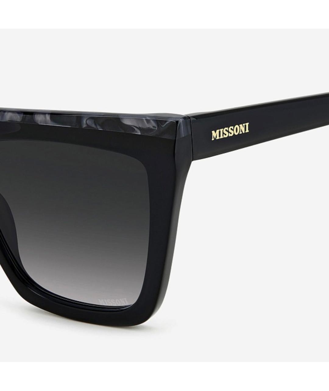 MISSONI Черные пластиковые солнцезащитные очки, фото 3
