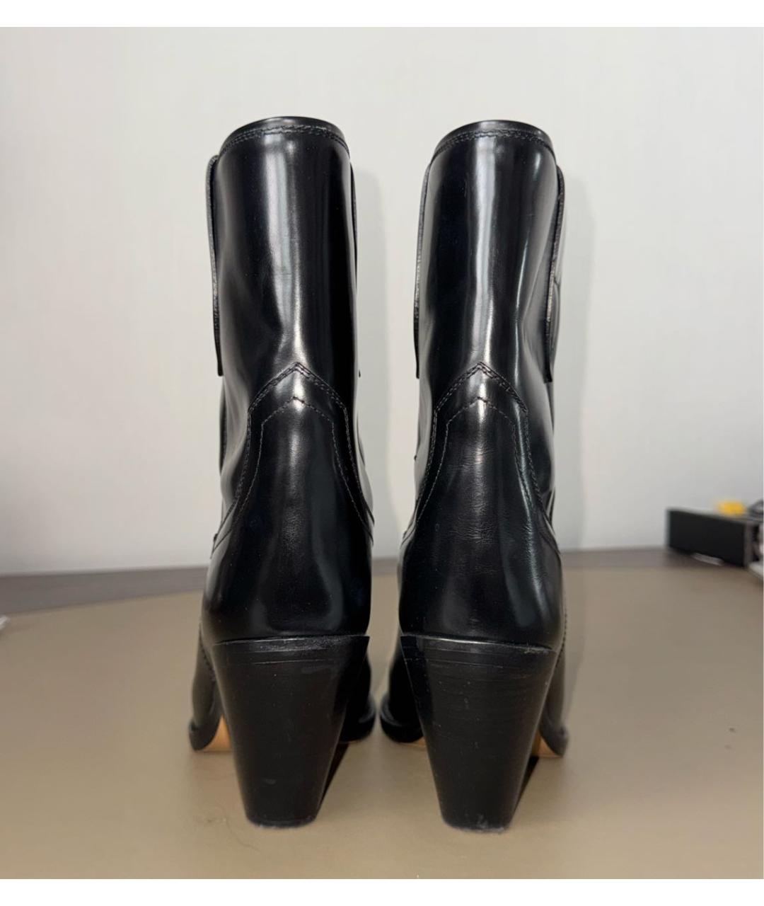 ISABEL MARANT Черные ботинки из лакированной кожи, фото 4