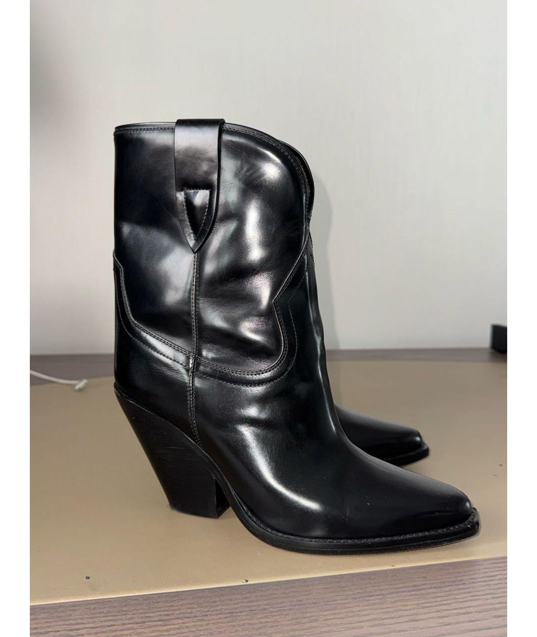 ISABEL MARANT Черные ботинки из лакированной кожи, фото 7