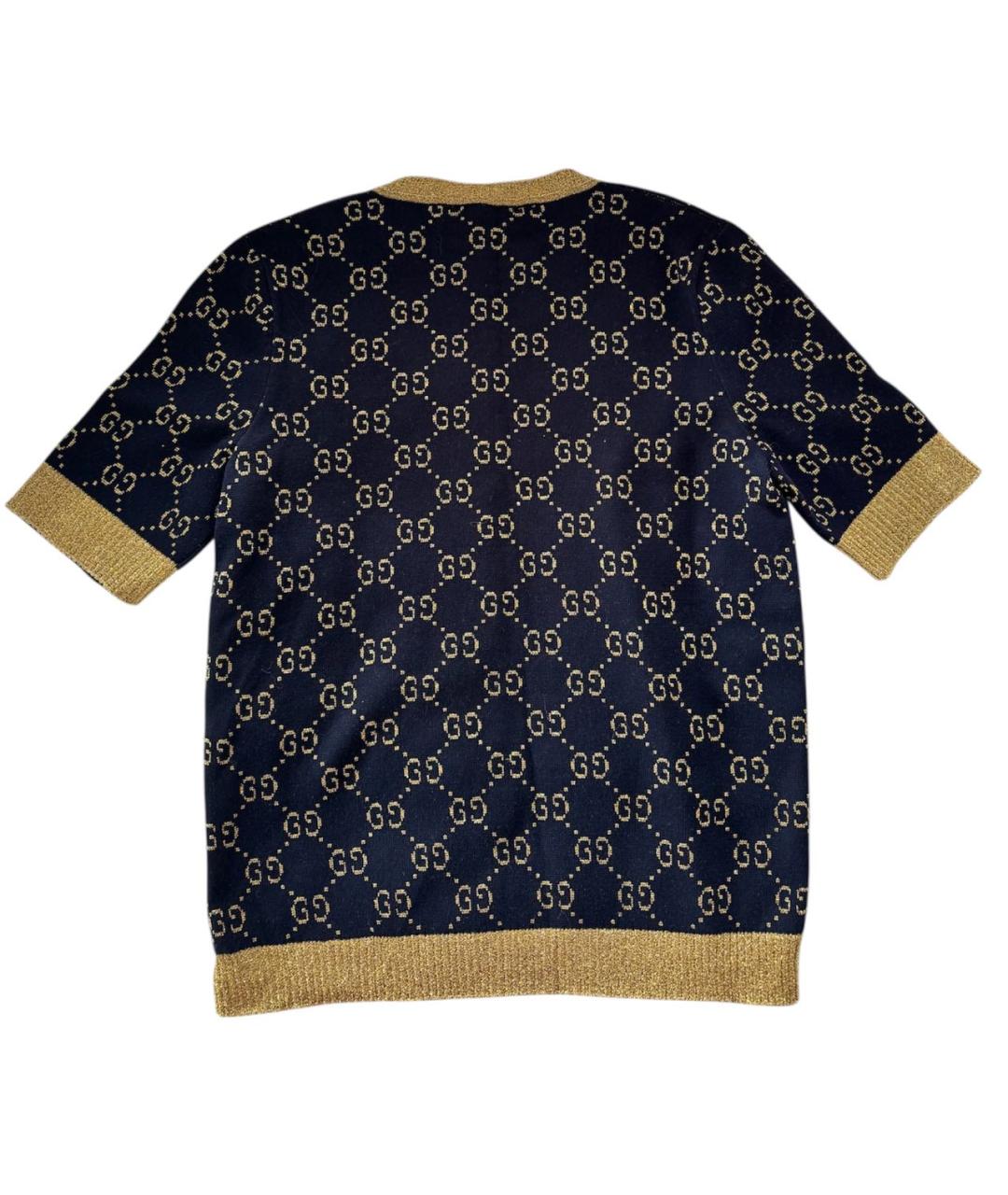 GUCCI Темно-синий хлопковый джемпер / свитер, фото 2