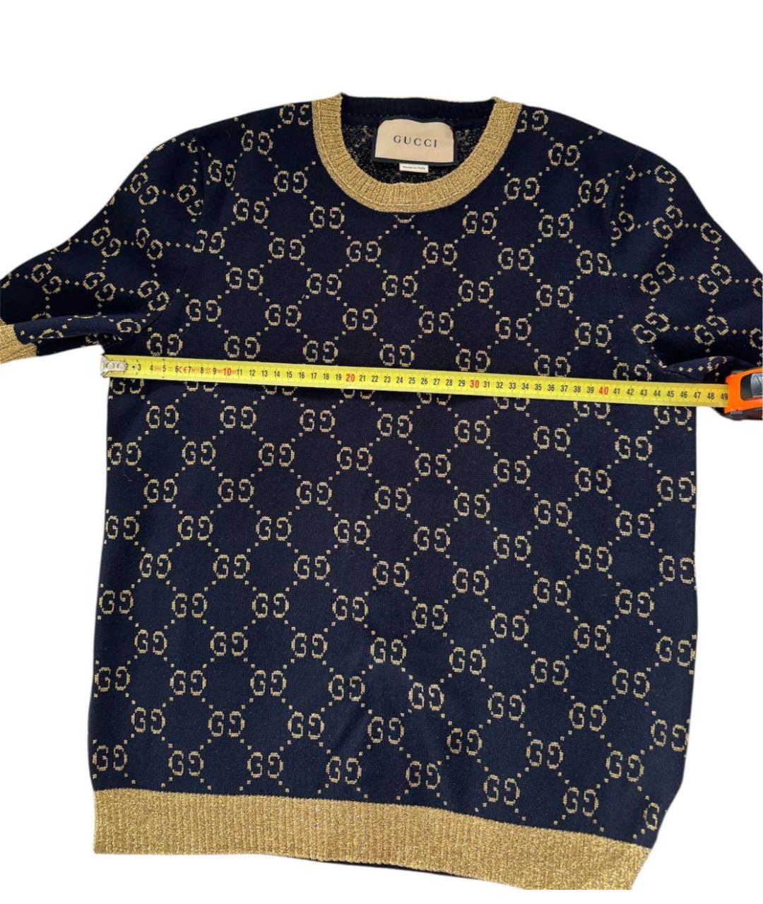 GUCCI Темно-синий хлопковый джемпер / свитер, фото 6