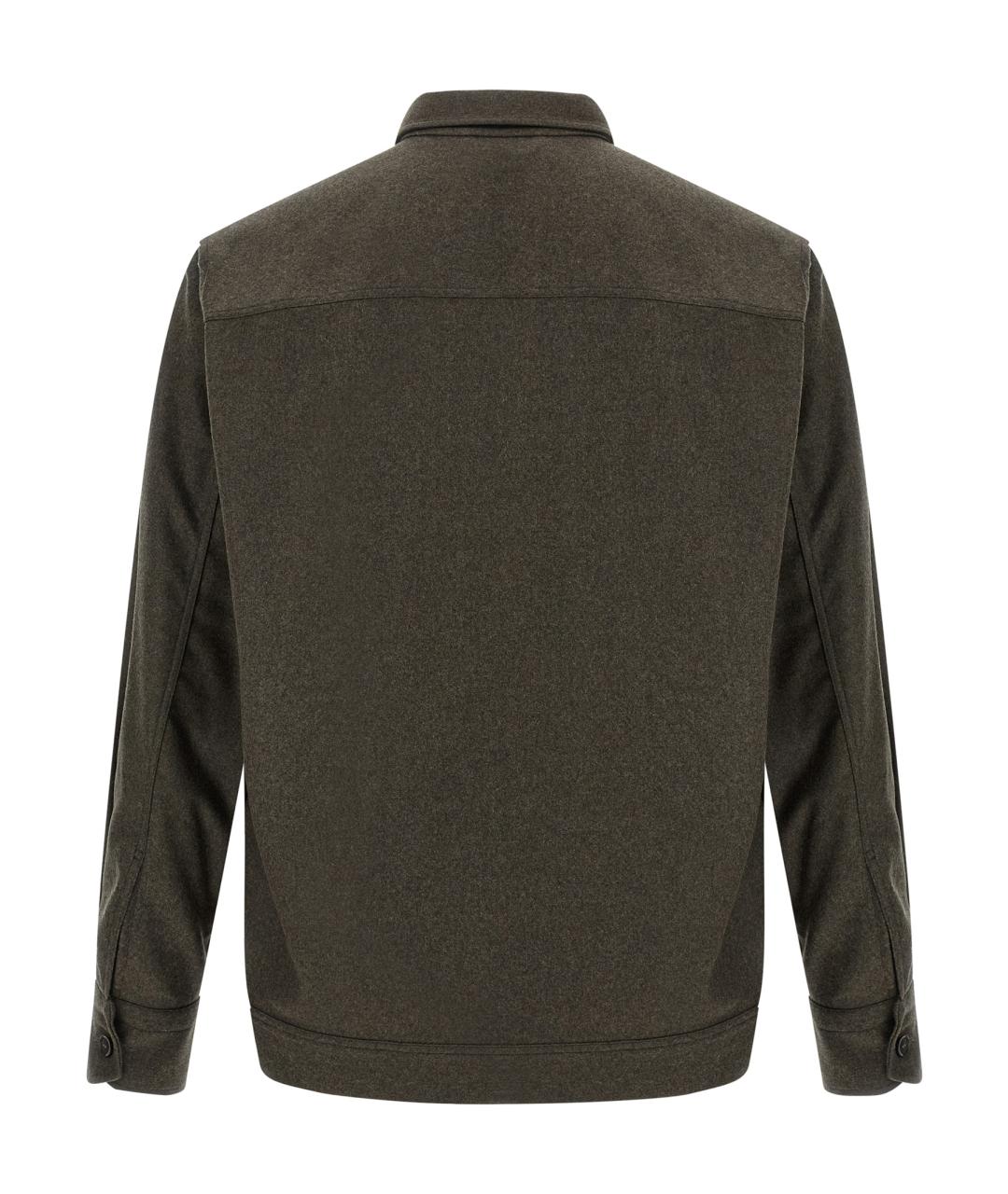 BRIONI Коричневая шерстяная куртка, фото 2