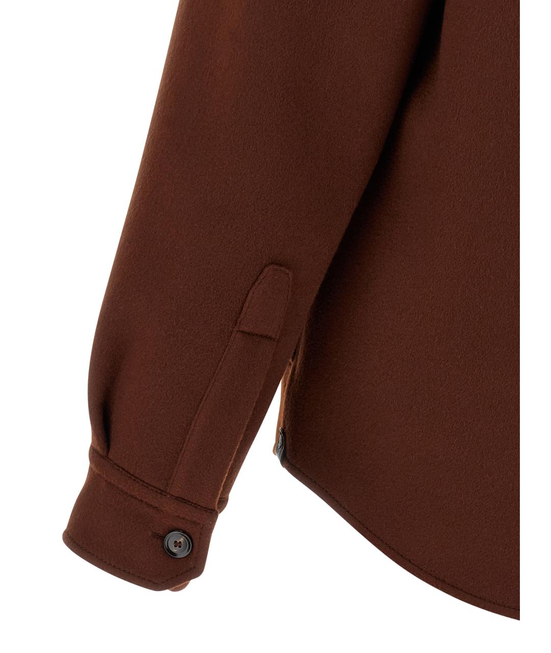 BRIONI Коричневая шерстяная куртка, фото 4