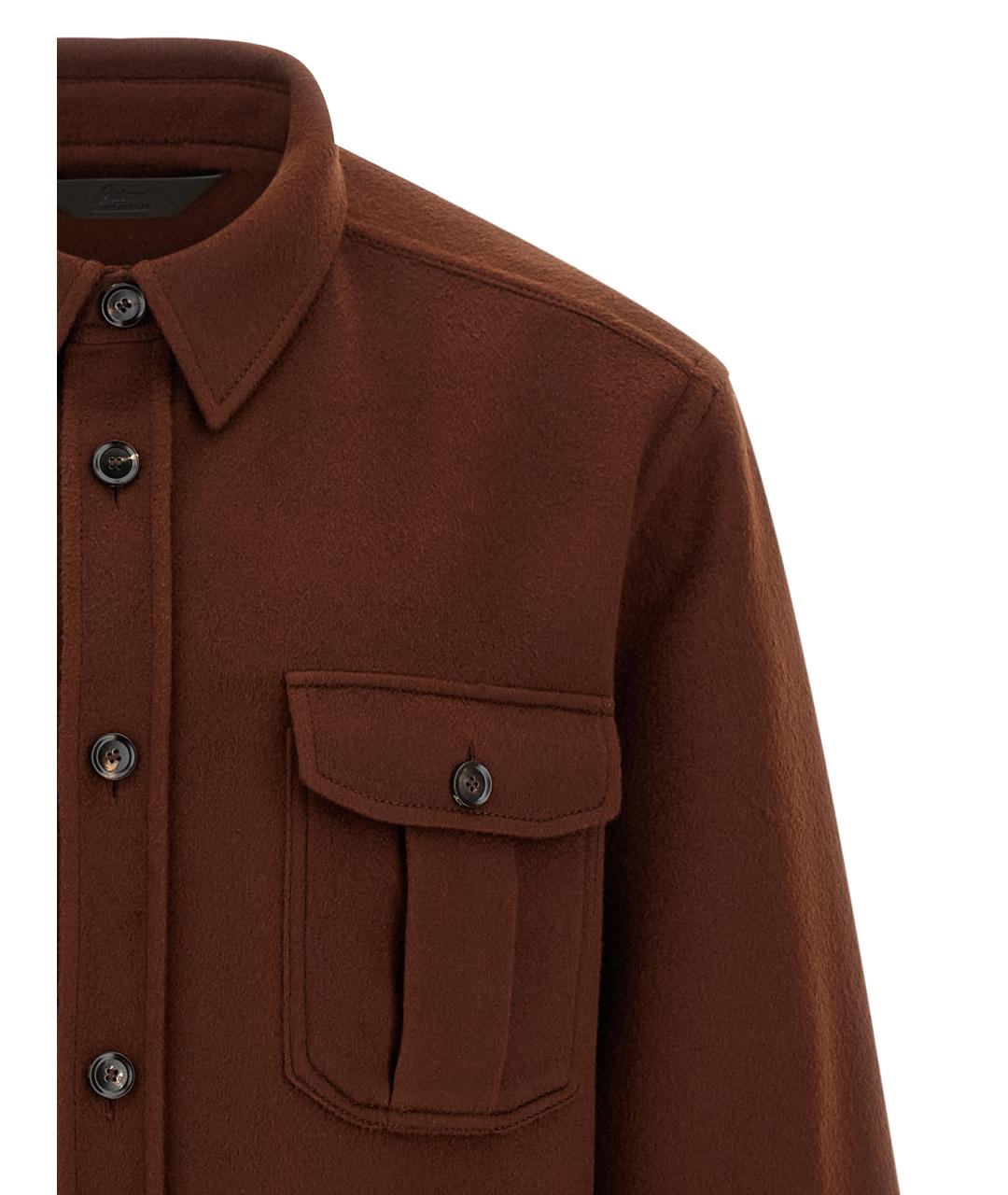 BRIONI Коричневая шерстяная куртка, фото 3
