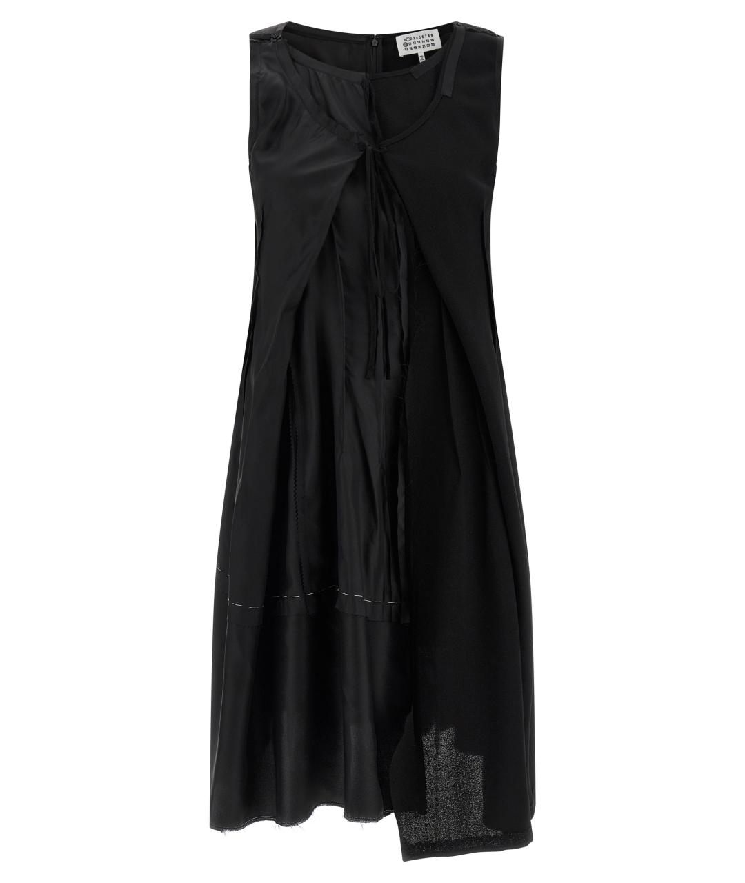 MAISON MARGIELA Черное шерстяное повседневное платье, фото 1