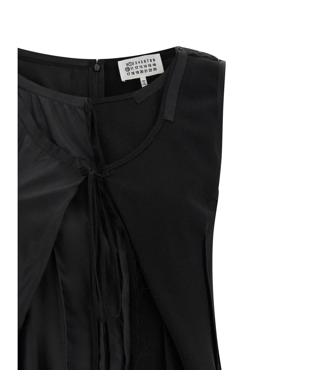 MAISON MARGIELA Черное шерстяное повседневное платье, фото 3