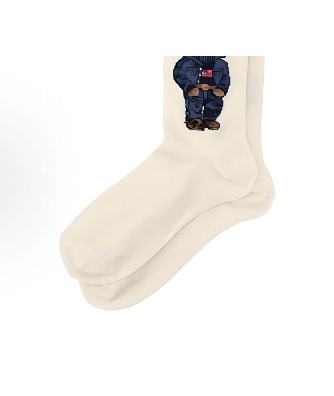 POLO RALPH LAUREN Белые носки, чулки и колготы, фото 3