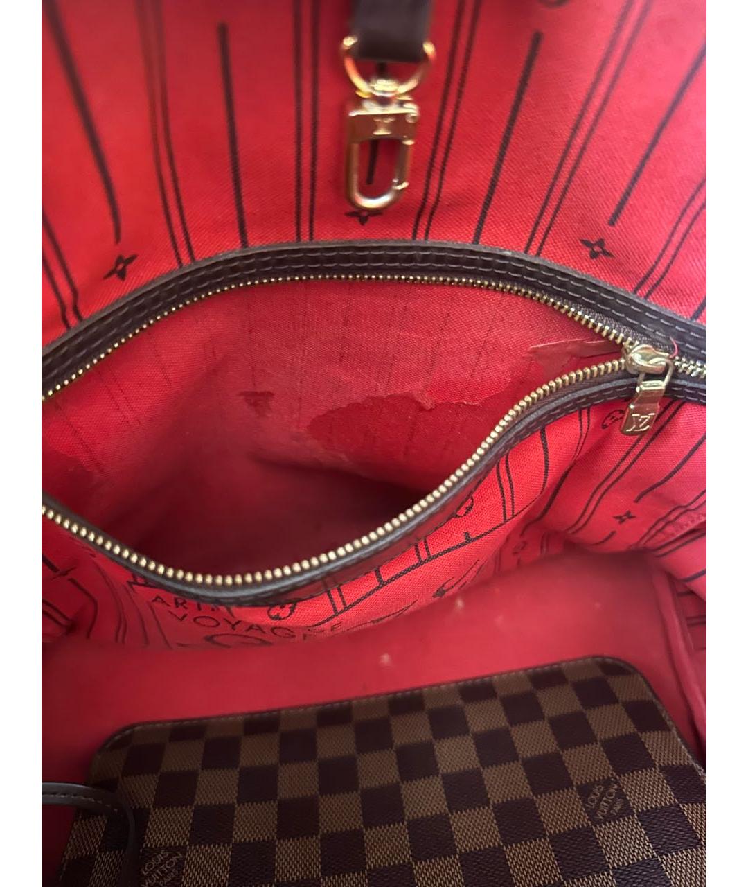 LOUIS VUITTON Коричневая сумка тоут, фото 5