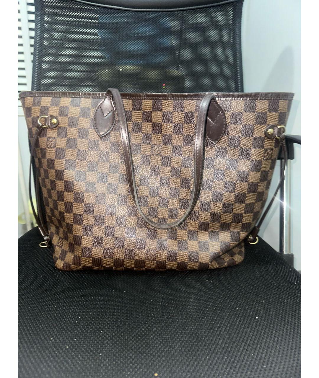 LOUIS VUITTON Коричневая сумка тоут, фото 9