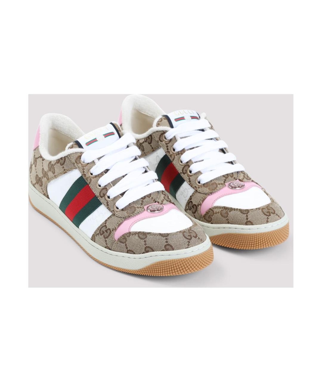 GUCCI Мульти текстильные кеды, фото 3