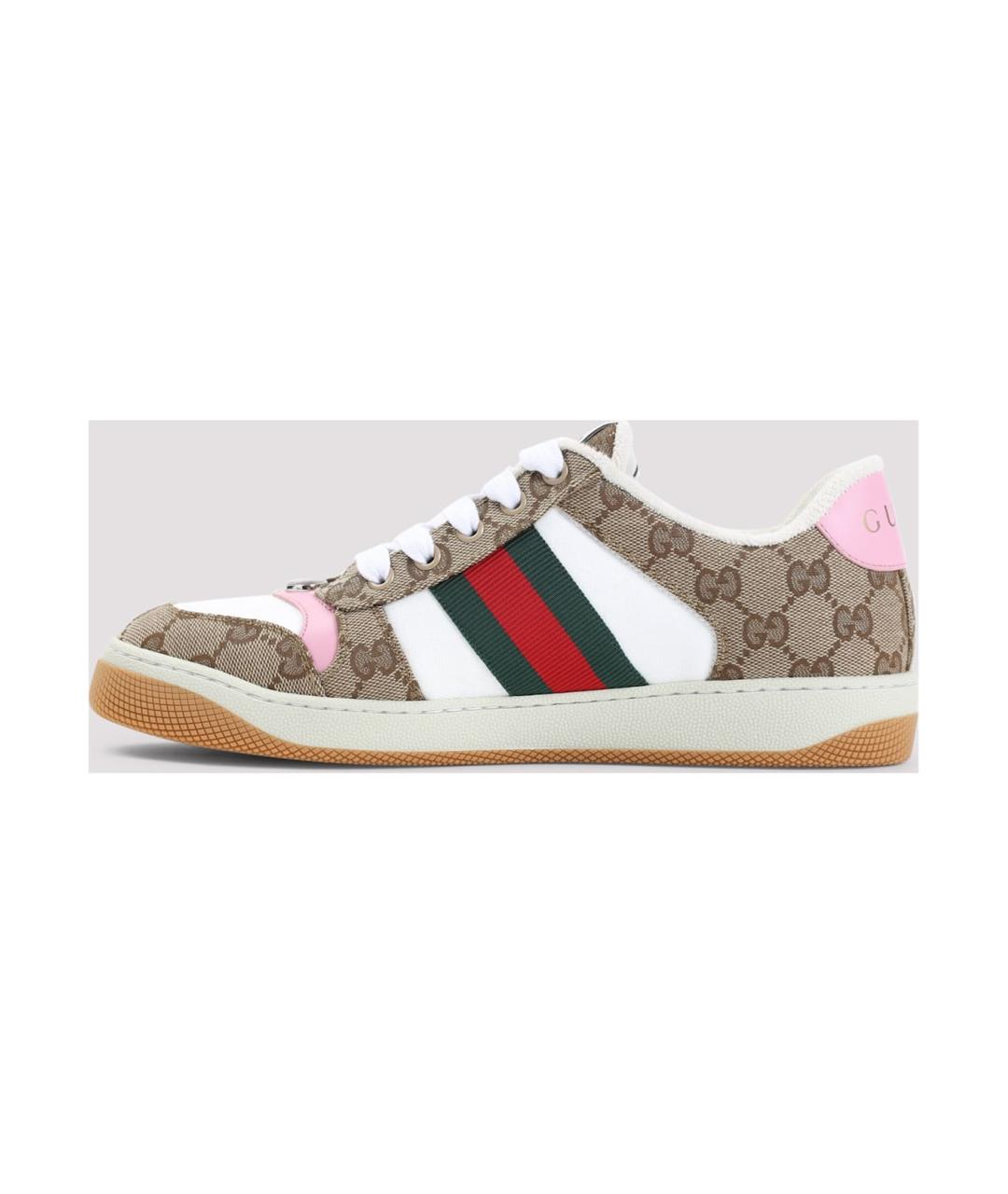 GUCCI Мульти текстильные кеды, фото 2