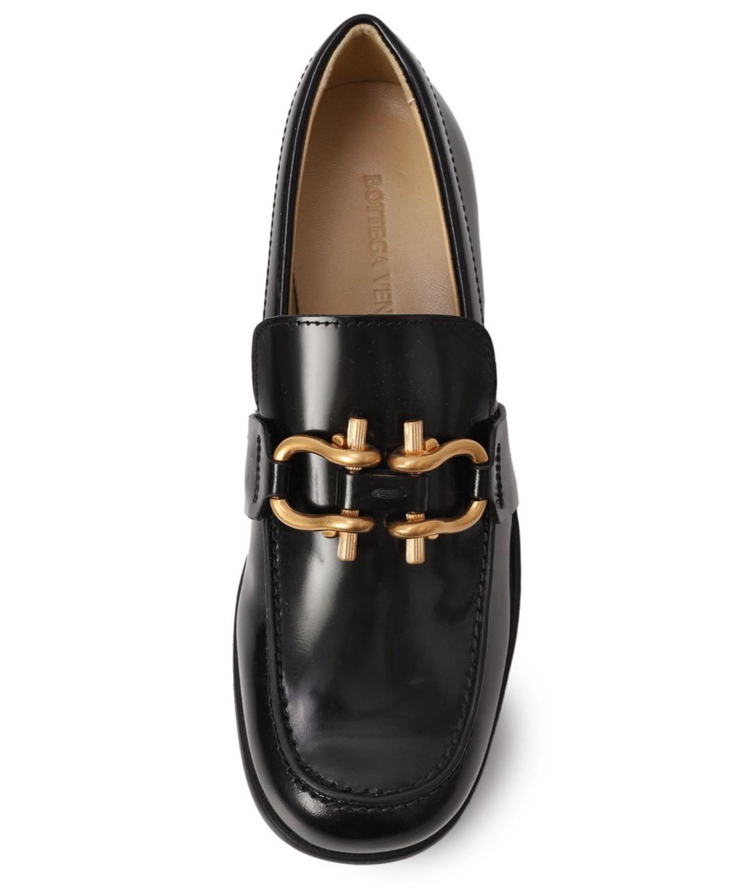 BOTTEGA VENETA Черные кожаные лоферы, фото 5