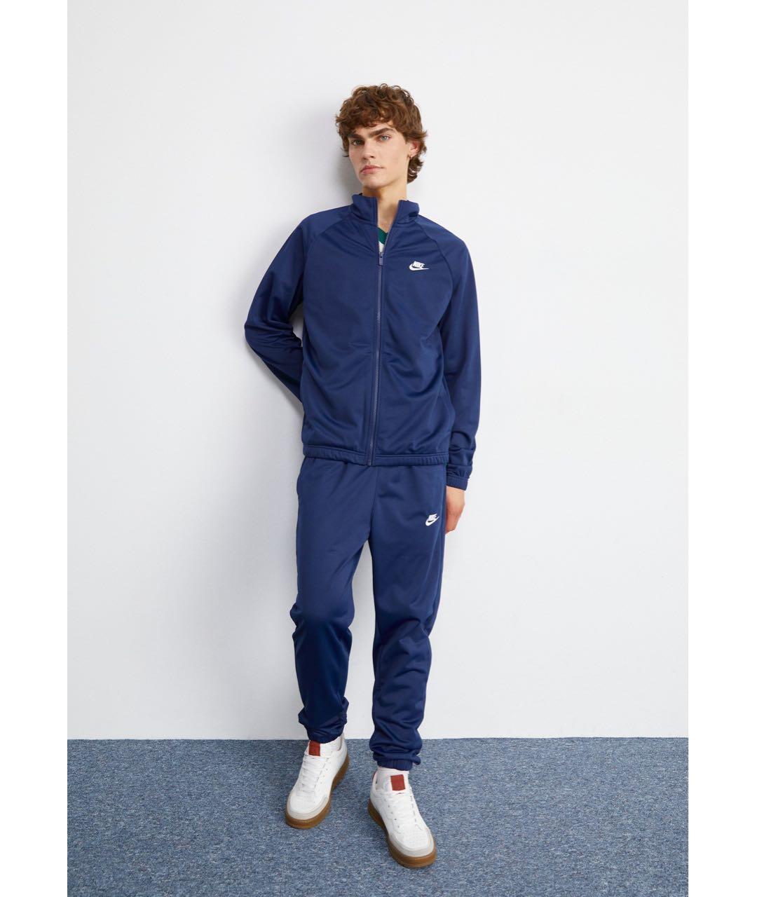 NIKE Темно-синий полиэстеровый спортивный костюм, фото 3