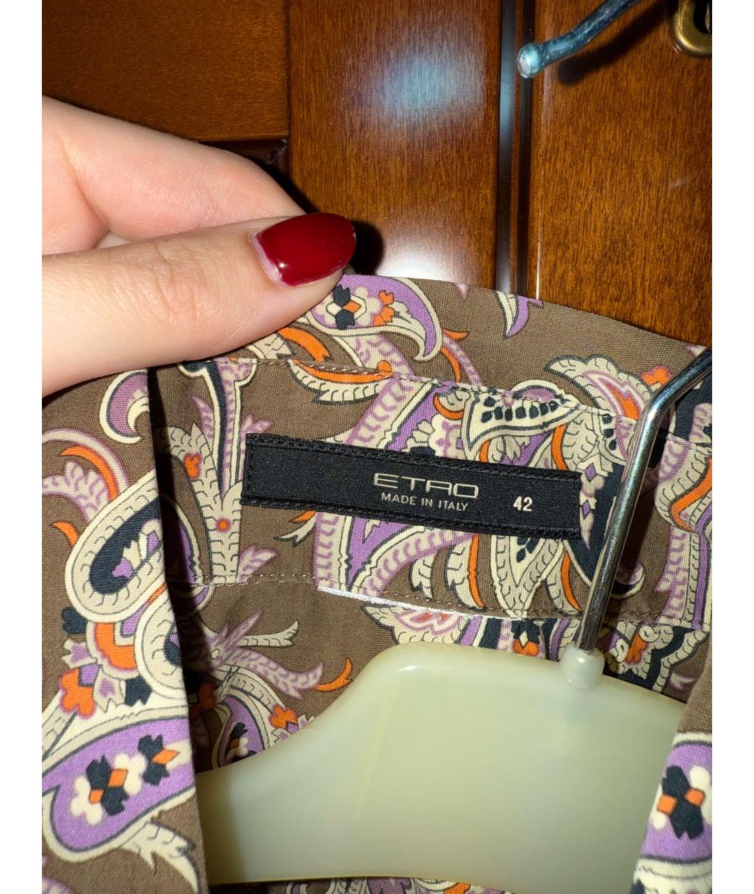 ETRO Мульти рубашка, фото 4