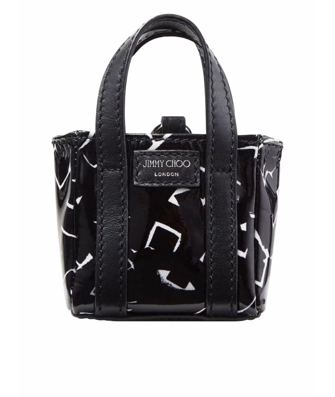 JIMMY CHOO Черный кошелек из лакированной кожи, фото 1