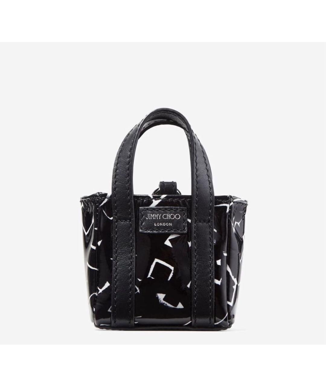 JIMMY CHOO Черный кошелек из лакированной кожи, фото 5