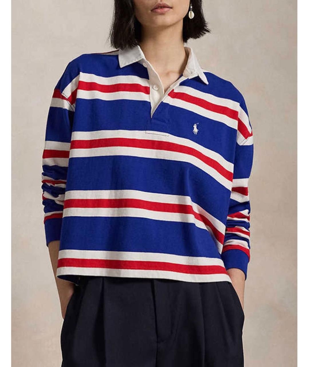 POLO RALPH LAUREN Синяя хлопковая рубашка, фото 3