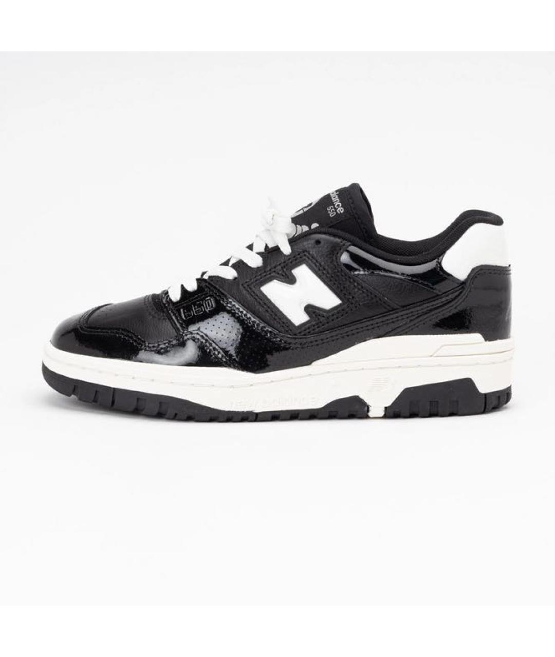 NEW BALANCE Черные кожаные низкие кроссовки / кеды, фото 8