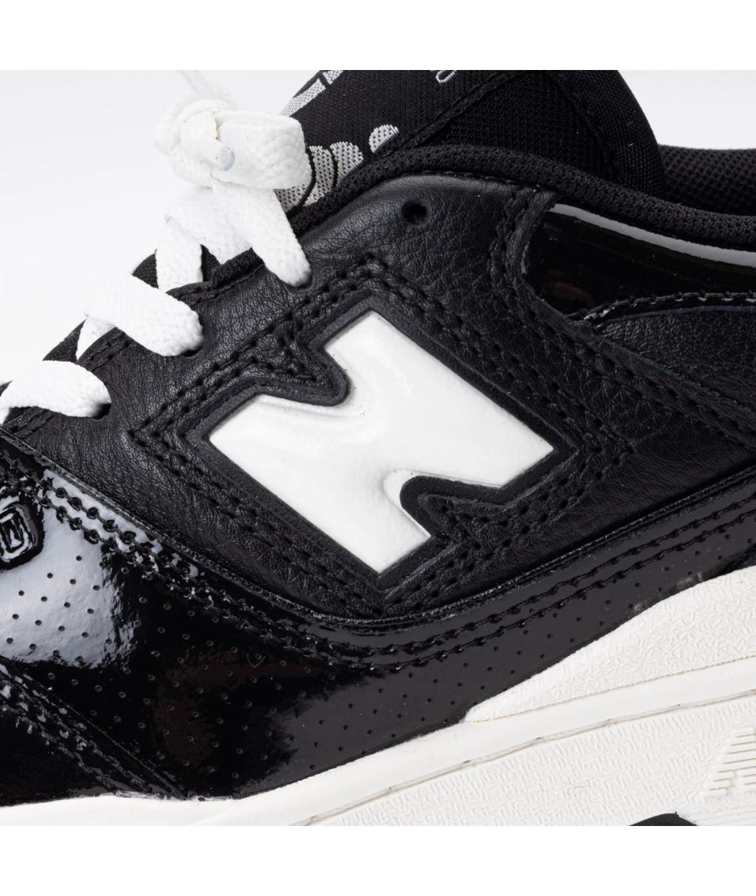 NEW BALANCE Черные кожаные низкие кроссовки / кеды, фото 6