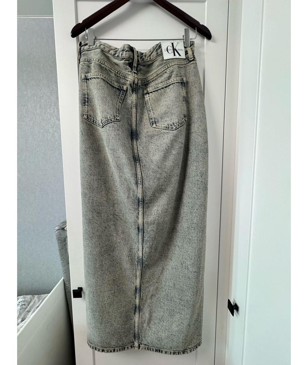 CALVIN KLEIN Деним юбка макси, фото 5