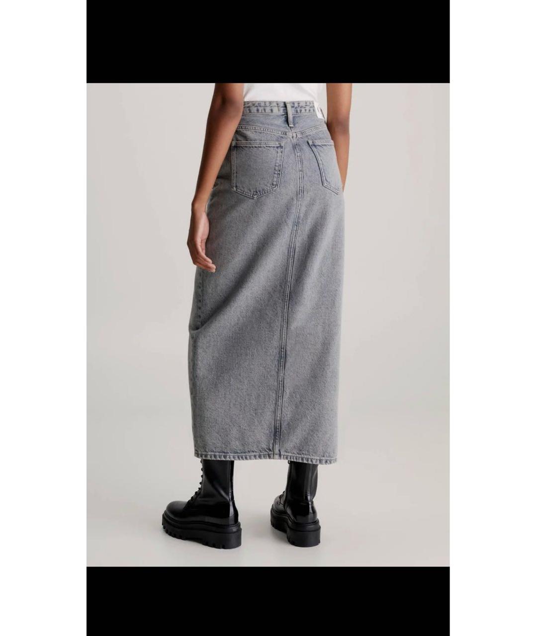 CALVIN KLEIN Деним юбка макси, фото 2