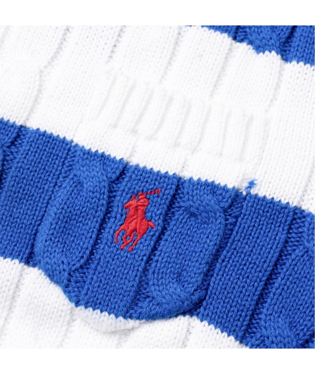 POLO RALPH LAUREN Синяя хлопковая футболка, фото 7