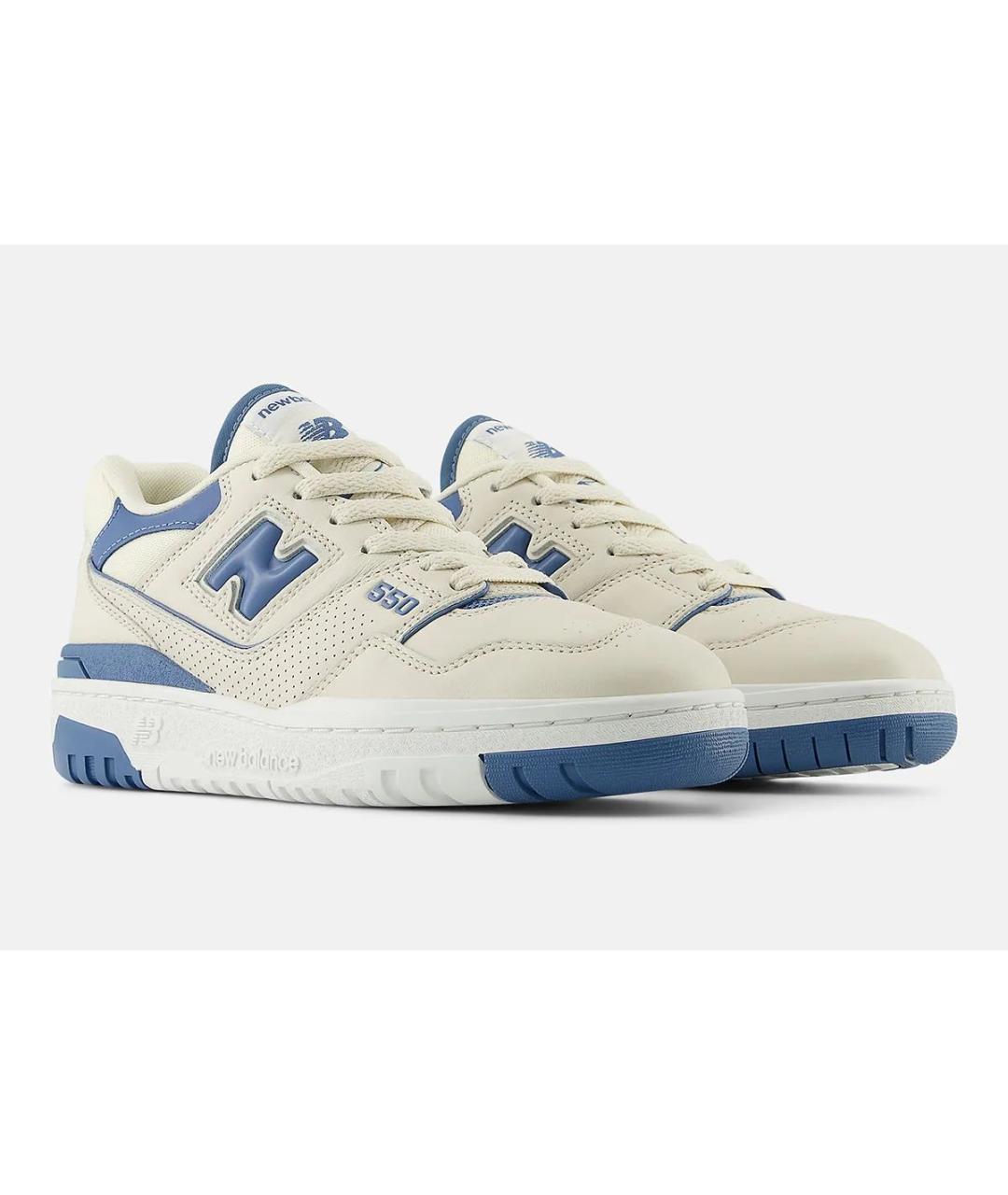 NEW BALANCE Бежевые кожаные кеды, фото 2