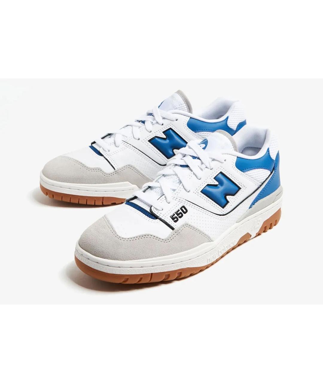 NEW BALANCE Белые кожаные кеды, фото 2