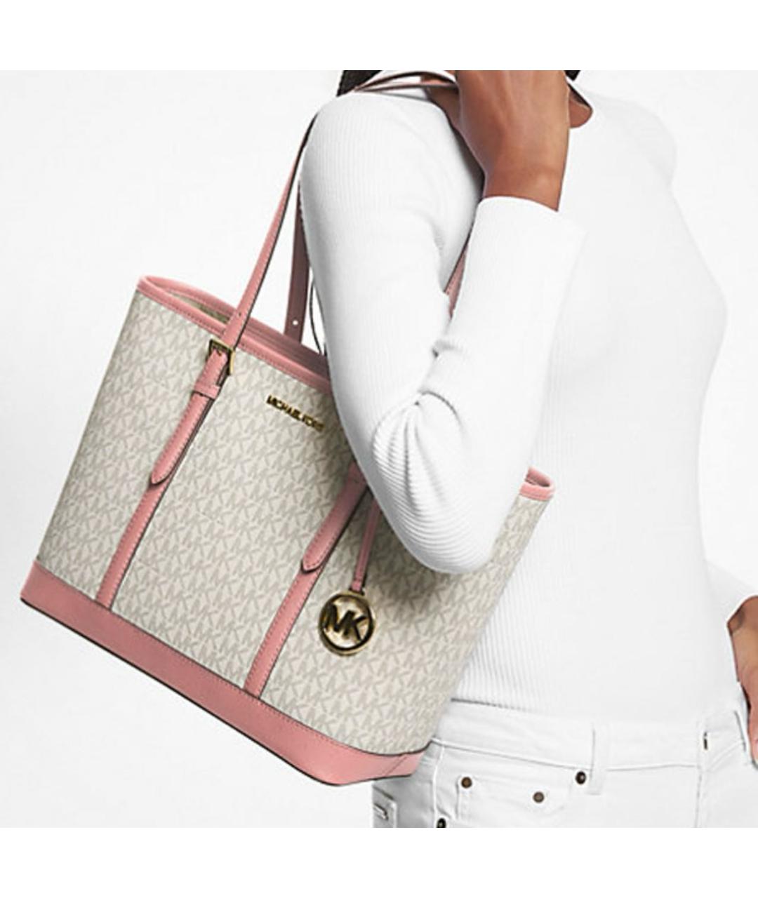 MICHAEL KORS Розовая сумка тоут, фото 4