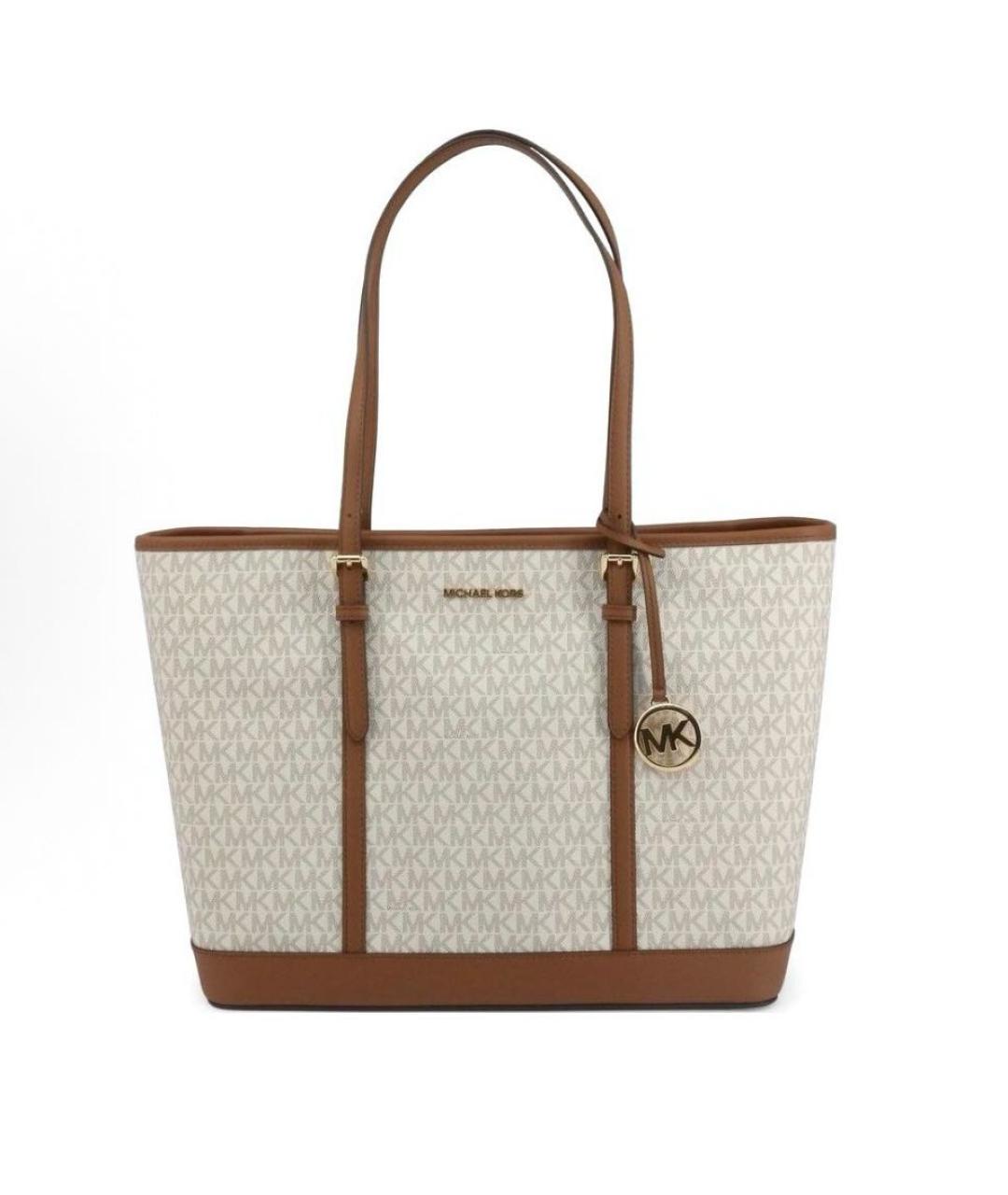 MICHAEL KORS Белая сумка тоут, фото 5